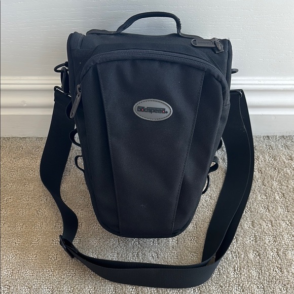 God Speed Other - GodSpeed Camera Black Crossbody Bag with Adjustable Straps and Synthetic Fabric